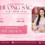 Doanh nhân Bùi Thị Hoa mang tinh thần “Học, học nữa, học mãi” đến Hoa hậu Doanh nhân Hương sắc Việt Nam 2026