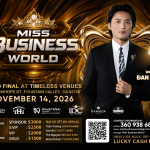 Đan Nguyên góp giọng tại Miss Business World 2026, mang thanh âm nhạc vàng đến California