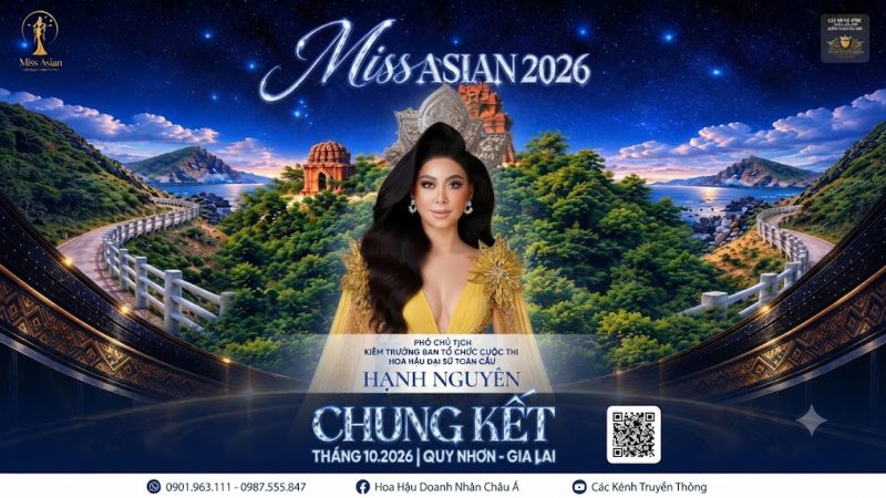 Hoa hậu Hạnh Nguyên viết tiếp duyên Miss Asian ở cương vị Phó Chủ tịch kiêm Trưởng Ban Tổ chức