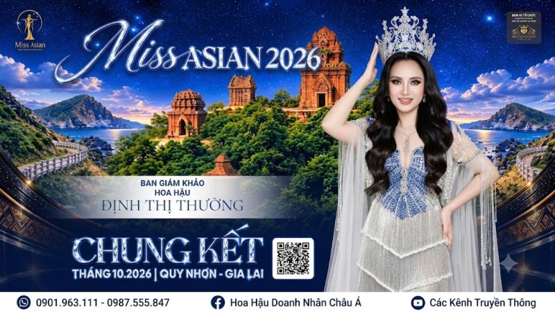 Ngày Doanh nhân Việt Nam 13/10: Hoa hậu Đinh Thị Thường tái xuất với vai trò giám khảo Miss Asian 2026